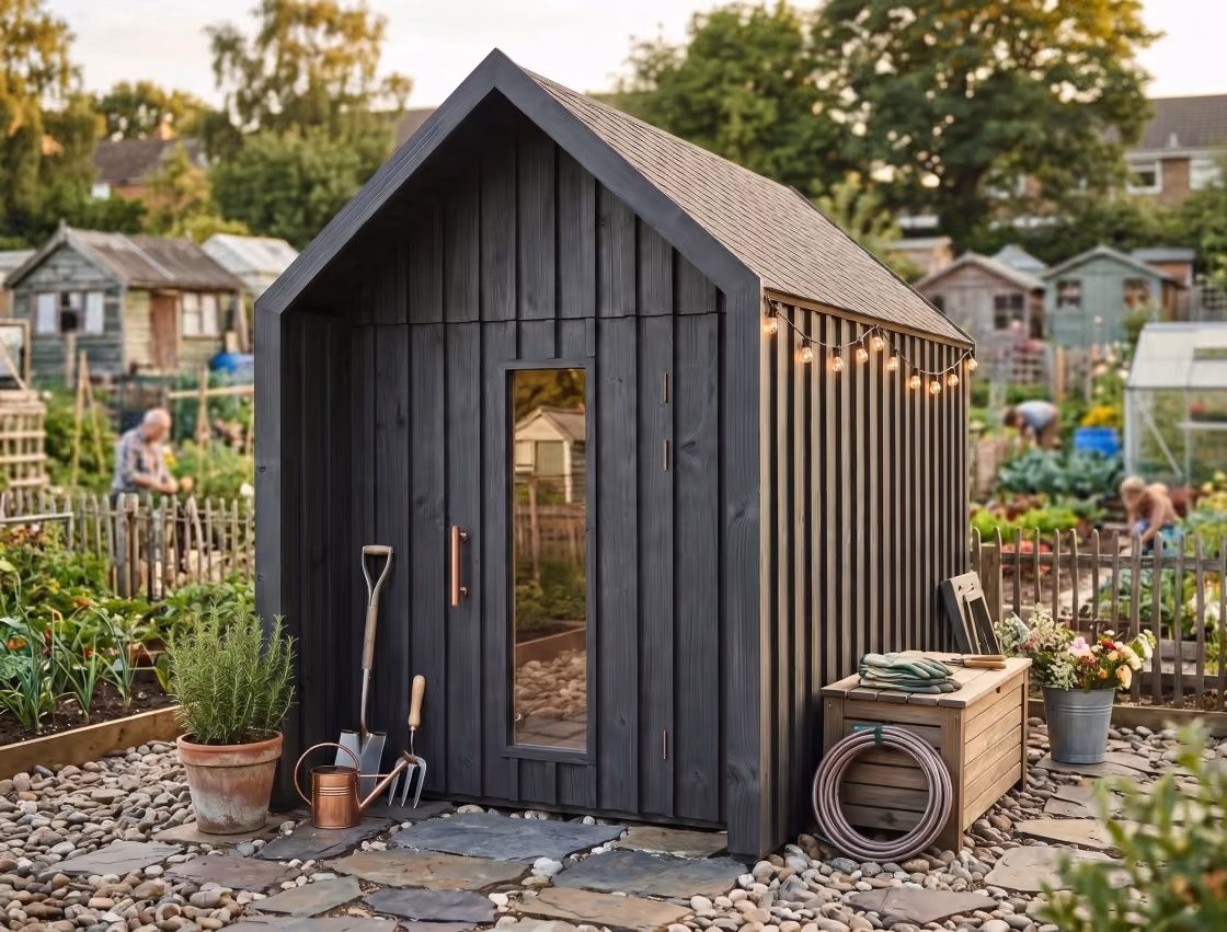 Fjord Shed Gartenhaus im Garten